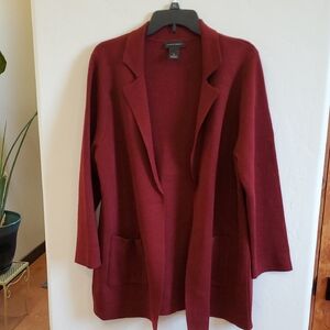 Cardigan Red Open-front Large